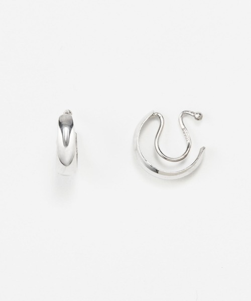 JUPITER(ジュピター)の「【K10】パフィーフープイヤリング/金属アレルギー対応 ニッケルフリー<動画あり>(イヤリング・レディース・ゴールド/シルバー・FREE)」の2枚目の写真