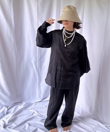 TUWAKRIM（トゥワクリム）の「リネンセットアップ（セットアップ）」