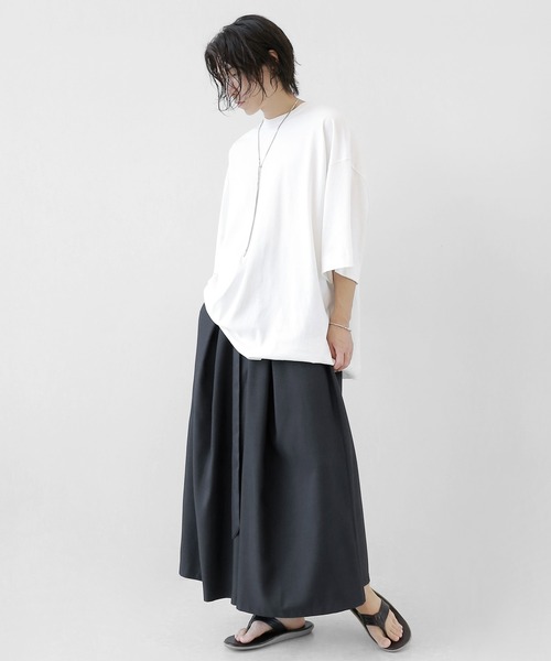 minsobi（ミンソビ）の「タックストラップワイドパンツ（その他パンツ・メンズ・ダークネイビー/ベージュ・FREE）」の22枚目の写真