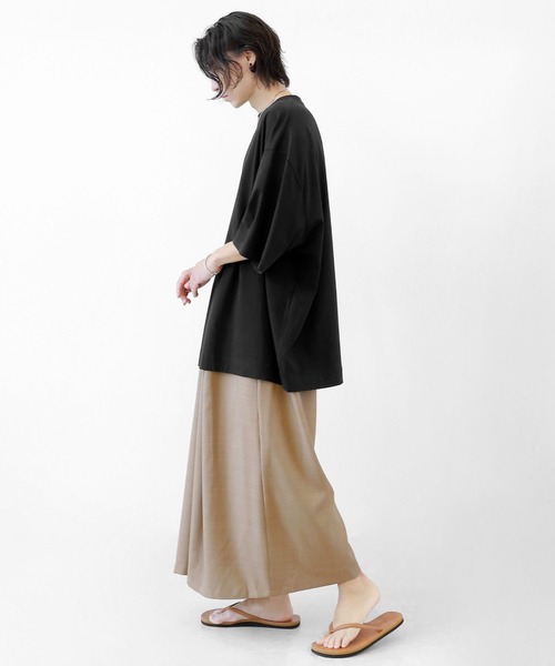 minsobi（ミンソビ）の「タックストラップワイドパンツ（その他パンツ・メンズ・ダークネイビー/ベージュ・FREE）」の5枚目の写真