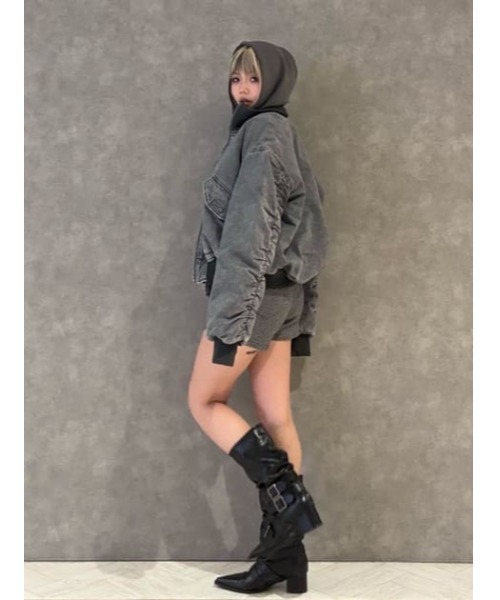 LAGUA GEM（ラグアジェム）の「BIG POCKET COTTON MA-1（MA-1・レディース・ブラウン/グレー/カーキ・FREE）」の18枚目の写真