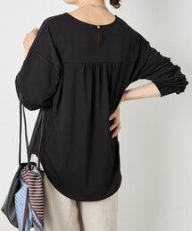 【ニットの下に重ねて◎】カットジョーゼットブラウス