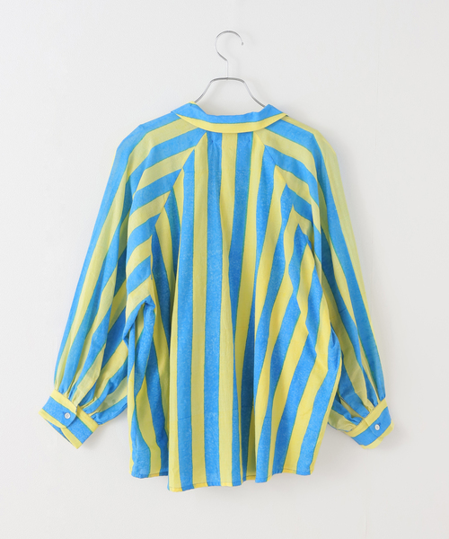 mii(ミー)の「【Mii / ミイ】LONG SLEEVE RAGLAN TUNIC(シャツ/ブラウス・レディース・ブルー・FREE)」の2枚目の写真