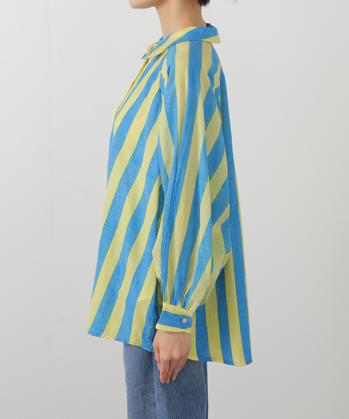 mii(ミー)の「【Mii / ミイ】LONG SLEEVE RAGLAN TUNIC(シャツ/ブラウス・レディース・ブルー・FREE)」の11枚目の写真