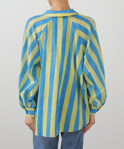 mii(ミー)の「【Mii / ミイ】LONG SLEEVE RAGLAN TUNIC(シャツ/ブラウス・レディース・ブルー・FREE)」の12枚目の写真