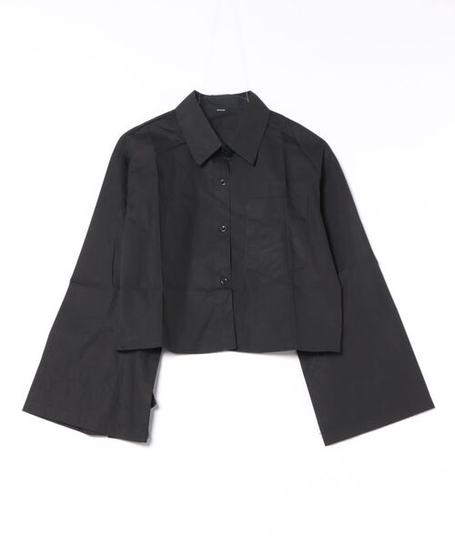 Uenui（ウニュイ）の「sleeve ribbon cropped shirt（その他トップス・レディース・ブラック/ホワイト・FREE）」の12枚目の写真