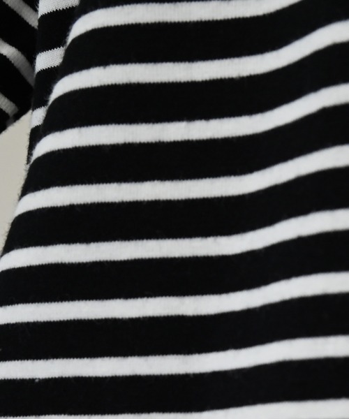 undeny.(アンディニ-)の「undeny/アンディニー ボーダープチハイネック L/S Tシャツ(Tシャツ/カットソー・キッズ・ブラック/ブラック系その他2・M/L/XL)」の11枚目の写真