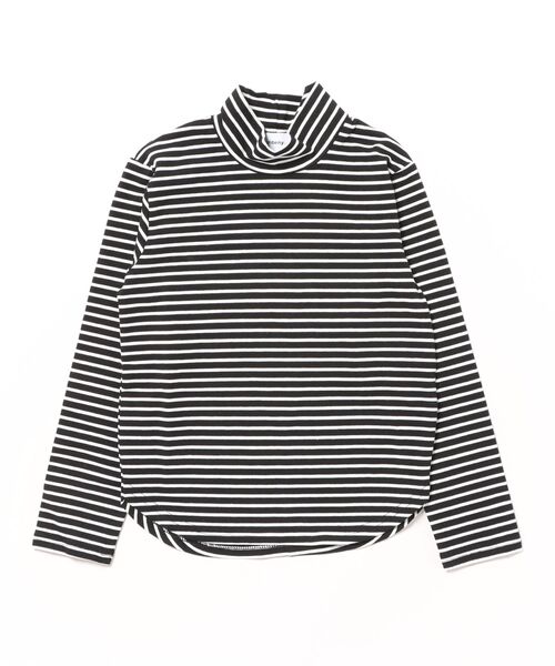 undeny.(アンディニ-)の「undeny/アンディニー ボーダープチハイネック L/S Tシャツ(Tシャツ/カットソー・キッズ・ブラック/ブラック系その他2・M/L/XL)」の12枚目の写真