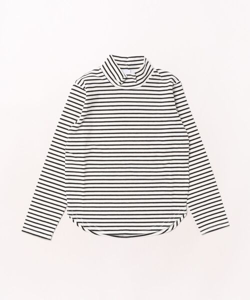 undeny.(アンディニ-)の「undeny/アンディニー ボーダープチハイネック L/S Tシャツ(Tシャツ/カットソー・キッズ・ブラック/ブラック系その他2・M/L/XL)」の13枚目の写真