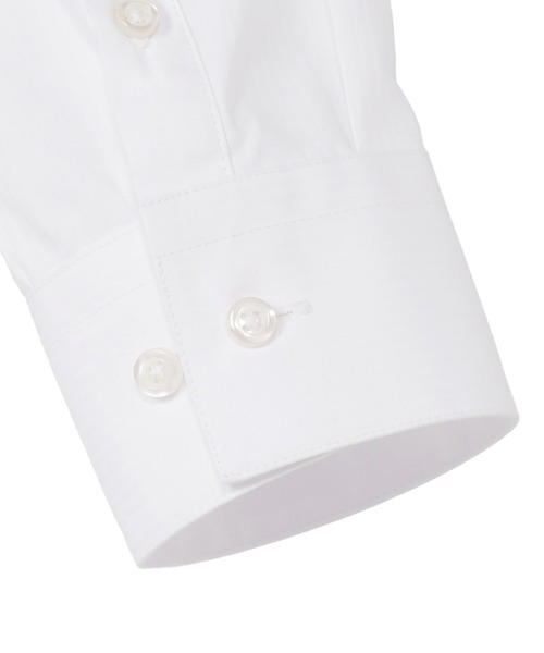 TOKYO SHIRTS(トウキョウシャツ)の「【透け防止】 形態安定ノーアイロン スキッパー 長袖ビジネスワイシャツ(ビジネスシャツ・レディース・ホワイト・LL/S/M/L/XL/XS)」の4枚目の写真