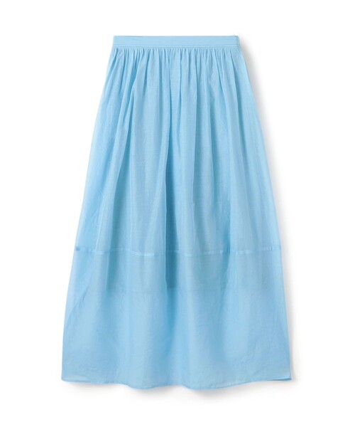 コットンシルクオーガンジー ロングスカート（スカート）｜CABaN