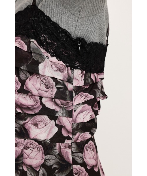 SLY（スライ）の「FLOWER LACE CAMI S/OP フラワーレース キャミ ショートワンピース 秋服 キャミワンピース（ワンピース・レディース・ブラウン/ピンク・FREE）」の13枚目の写真