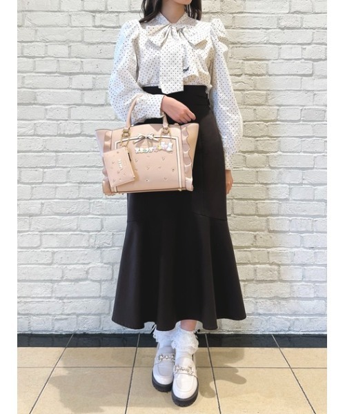 SAMANTHAVEGA（サマンサベガ）の「【ニャニィニュニェニョンコレクション】フラッター（小）（ハンドバッグ・レディース・ベージュ・FREE）」の13枚目の写真
