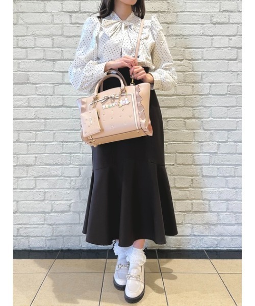 SAMANTHAVEGA（サマンサベガ）の「【ニャニィニュニェニョンコレクション】フラッター（小）（ハンドバッグ・レディース・ベージュ・FREE）」の11枚目の写真