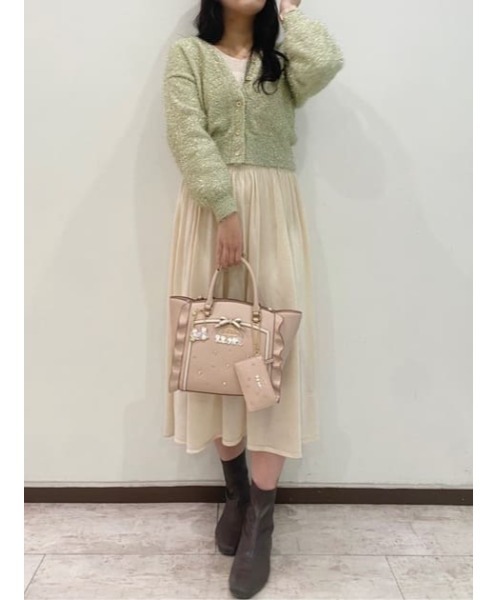 SAMANTHAVEGA（サマンサベガ）の「【ニャニィニュニェニョンコレクション】フラッター（小）（ハンドバッグ・レディース・ベージュ・FREE）」の10枚目の写真