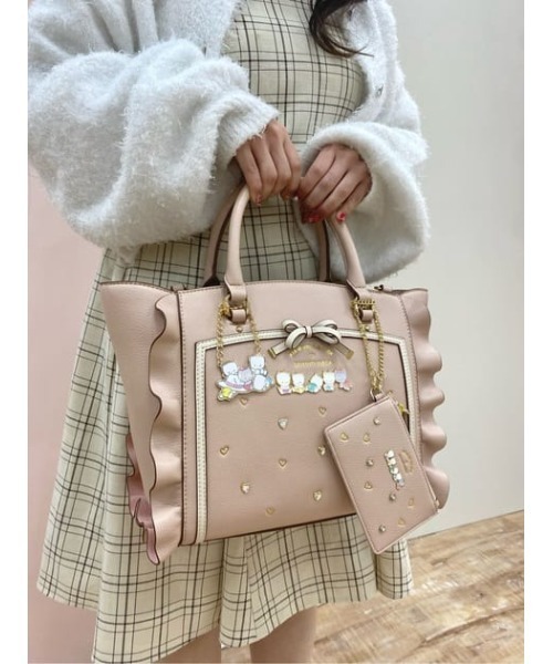 SAMANTHAVEGA（サマンサベガ）の「【ニャニィニュニェニョンコレクション】フラッター（小）（ハンドバッグ・レディース・ベージュ・FREE）」の14枚目の写真
