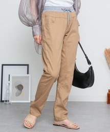 ウエストリブツイルサルエルパンツ