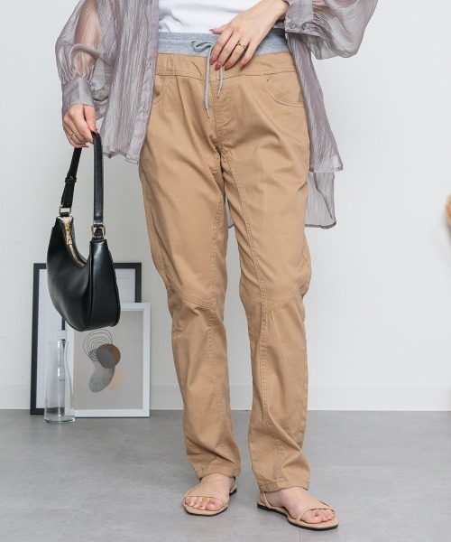 RCD(アールシーディー)の「ウエストリブツイルサルエルパンツ(その他パンツ・レディース・ブラック/ベージュ/カーキ・LL/L/M/4L/3L)」の9枚目の写真