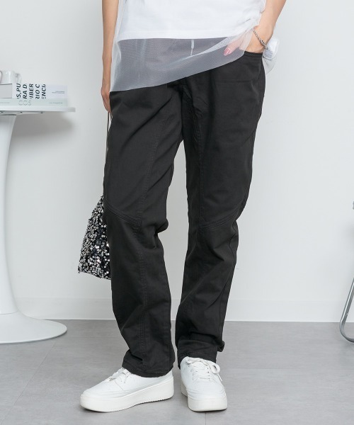 RCD(アールシーディー)の「ウエストリブツイルサルエルパンツ(その他パンツ・レディース・ブラック/ベージュ/カーキ・LL/L/M/4L/3L)」の6枚目の写真