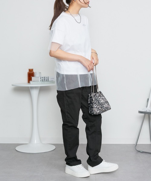 RCD(アールシーディー)の「ウエストリブツイルサルエルパンツ(その他パンツ・レディース・ブラック/ベージュ/カーキ・LL/L/M/4L/3L)」の16枚目の写真