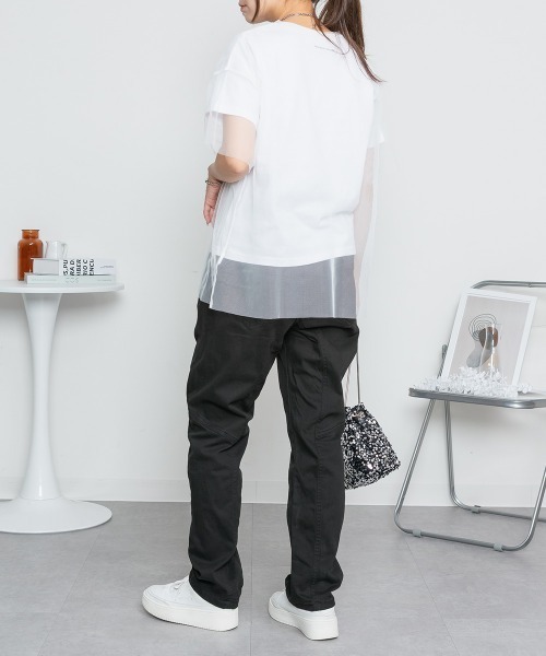 RCD(アールシーディー)の「ウエストリブツイルサルエルパンツ(その他パンツ・レディース・ブラック/ベージュ/カーキ・LL/L/M/4L/3L)」の17枚目の写真