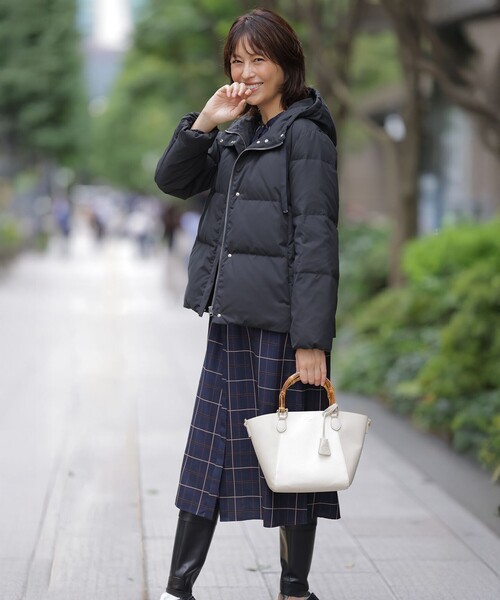 J.PRESS Ladies(J.プレス レディス)の「サイロチェック ストライプ ワンピース(シャツワンピース・レディース・ブラウン系3/ネイビー系3・XS)」の4枚目の写真