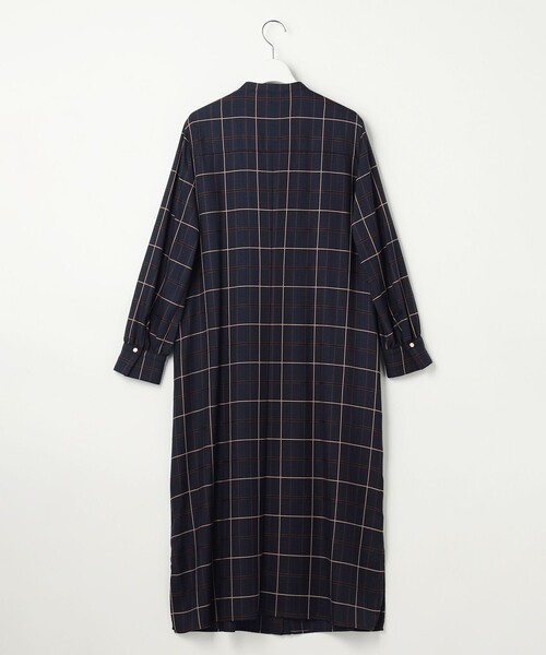 J.PRESS Ladies(J.プレス レディス)の「サイロチェック ストライプ ワンピース(シャツワンピース・レディース・ブラウン系3/ネイビー系3・XS)」の13枚目の写真