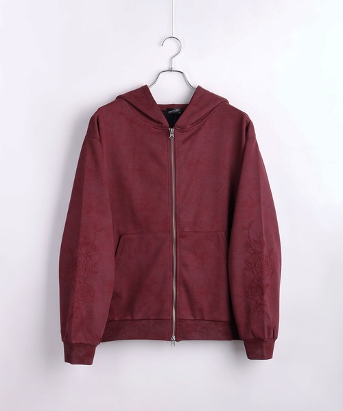 WESTSEA（ウエストシー）の「トライバル薔薇モチーフ フルジップパーカー（パーカー・メンズ・ブラック/ワイン/ブラウン系その他/ブラック系その他/ワイン系/ブラウン・L/M）」の16枚目の写真