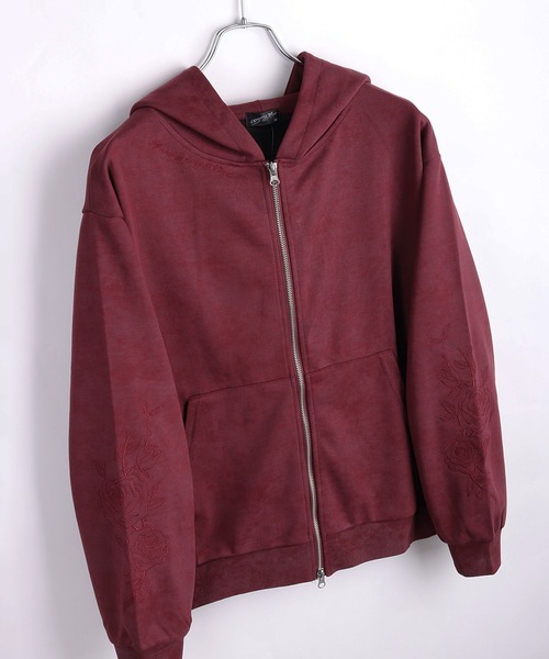 WESTSEA（ウエストシー）の「トライバル薔薇モチーフ フルジップパーカー（パーカー・メンズ・ブラック/ワイン/ブラウン系その他/ブラック系その他/ワイン系/ブラウン・L/M）」の18枚目の写真