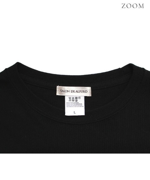 SALON DE ALFURD TOKYO(サロンドアルファード)の「ビッグTシャツ スマイリークローバー(Tシャツ/カットソー・レディース・ホワイト/ブラック・LARGE/SMALL)」の4枚目の写真