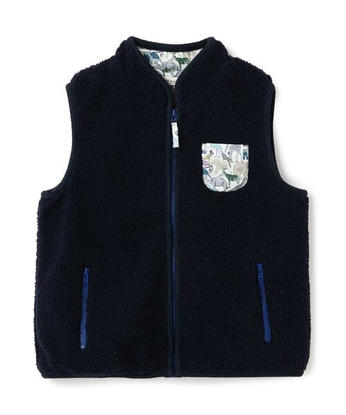 sense of wonder(センスオブワンダー)の「キューフォーザズーボアベスト(ベスト・キッズ・キャメル/ネイビー/ブルー・80cm/90cm/100cm/110cm/120cm)」の1枚目の写真