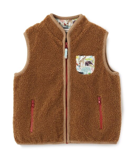 sense of wonder(センスオブワンダー)の「キューフォーザズーボアベスト(ベスト・キッズ・キャメル/ネイビー/ブルー・80cm/90cm/100cm/110cm/120cm)」の3枚目の写真