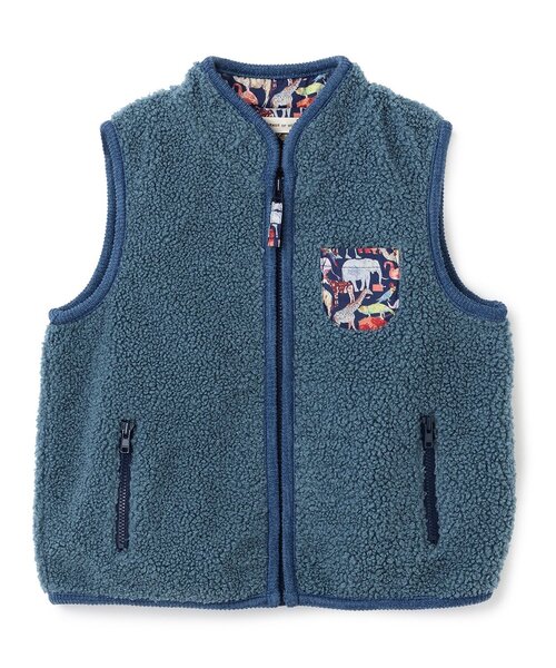 sense of wonder(センスオブワンダー)の「キューフォーザズーボアベスト(ベスト・キッズ・キャメル/ネイビー/ブルー・80cm/90cm/100cm/110cm/120cm)」の2枚目の写真