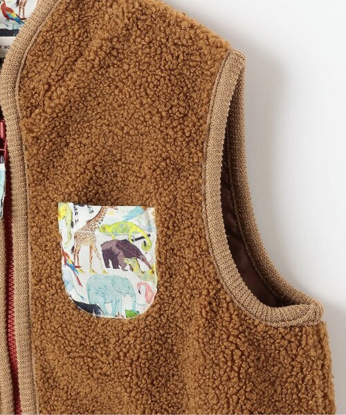 sense of wonder(センスオブワンダー)の「キューフォーザズーボアベスト(ベスト・キッズ・キャメル/ネイビー/ブルー・80cm/90cm/100cm/110cm/120cm)」の6枚目の写真