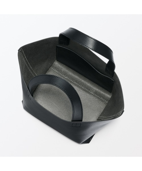 無印良品（ムジルシリョウヒン）の「ヌメ革　ミニトートバッグ（トートバッグ・レディース・ブラック/ブラウン系・FREE）」の16枚目の写真