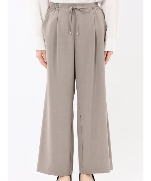 m.f.editorial（エムエフエディトリアル）の「【ストレッチ UVカット イージーケア】m.f.エディトリアル レディース ドライタッチ カルゼ イージーパンツ(セットアップ可能)（スラックス・レディース・ベージュ/ブラック・LARGE/MEDIUM）」の20枚目の写真