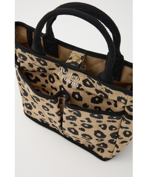 RODEO CROWNS WIDE BOWL（ロデオクラウンズワイドボウル）の「ポケットミドルトート（トートバッグ・レディース・サックスブルー/ブラウン系その他/オフホワイト/ブラック・FREE）」の6枚目の写真