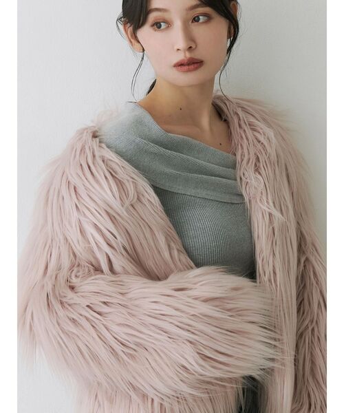 セール】ロングフェイクファーミドルコート（その他アウター