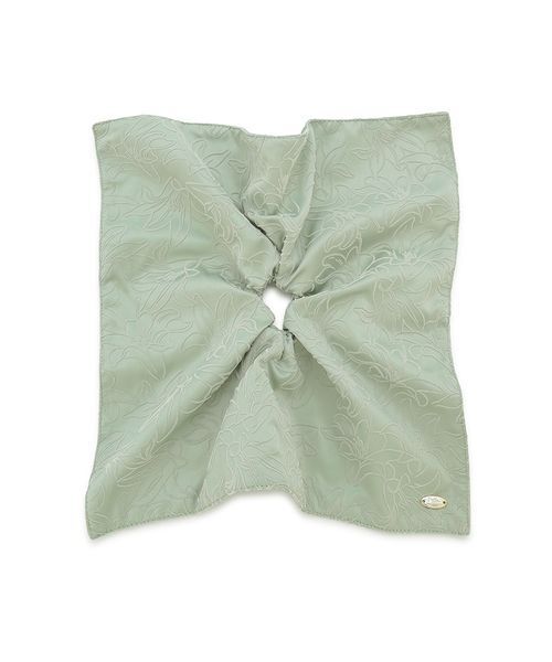 gelato pique(ジェラートピケ)の「【MUCHA】リリー柄フロッキーシュシュ(シュシュ・レディース・グリーン/ブラウン・F)」の4枚目の写真