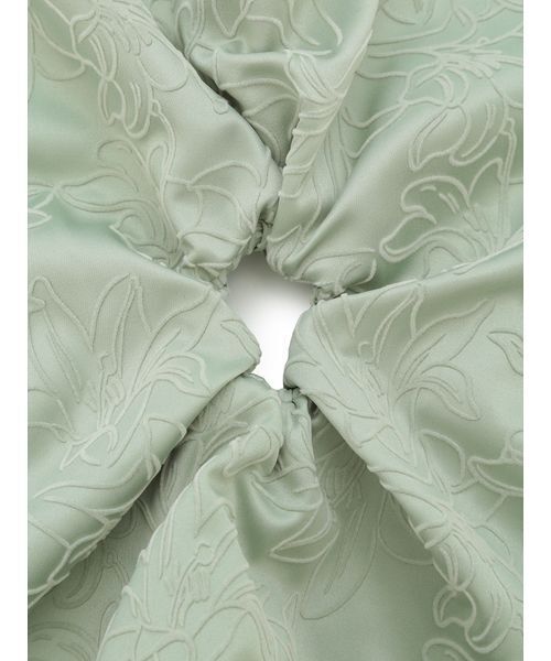 MUCHA】リリー柄フロッキーシュシュ（シュシュ）｜gelato pique