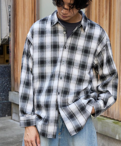 patagonia ファリアーズシャツ M グレー/ホワイトチェック patagonia ファリアーズシャツ M グレー/ホワイトチェック メンズ