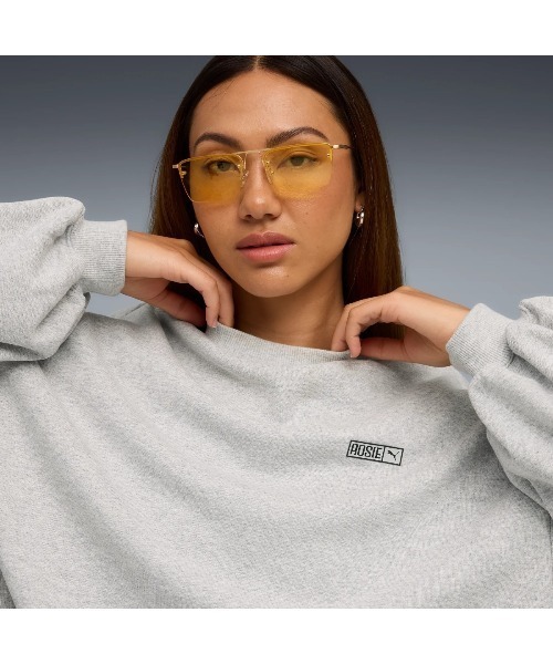 PUMA(プーマ)の「PUMA PUMA x ROSE OVERSIZED CREW TR(プーマ プーマ x ロゼ オーバーサイズド クルー TR)(スウェット・レディース・ブラック系/グレー系・SMALL/MEDIUM/LARGE)」の12枚目の写真