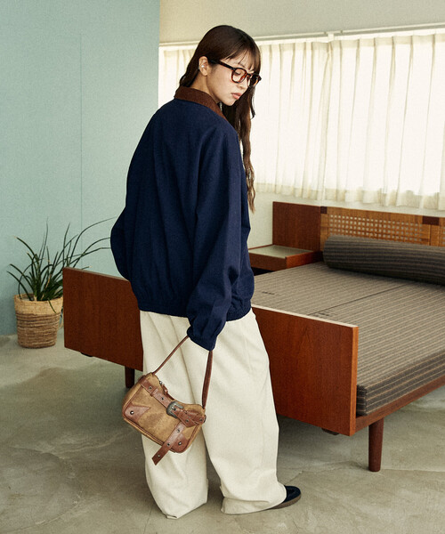 U.S. POLO ASSN.（ユーエスポロアッスン）の「U.S. POLO ASSN./ユーエスポロアッスン 別注 CORDUROY SWINGTOP /コーデュロイカラー スイングトップ(限定展開)（ブルゾン・メンズ・ネイビー/ブラック/チャコールグレー・SMALL/MEDIUM/LARGE）」の13枚目の写真