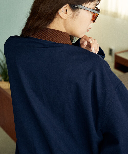 U.S. POLO ASSN.（ユーエスポロアッスン）の「U.S. POLO ASSN./ユーエスポロアッスン 別注 CORDUROY SWINGTOP /コーデュロイカラー スイングトップ(限定展開)（ブルゾン・メンズ・ネイビー/ブラック/チャコールグレー・SMALL/MEDIUM/LARGE）」の21枚目の写真