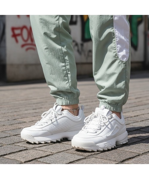 FILA（フィラ）の「CASUAL TRACK PANTS（その他パンツ・メンズ・ブラック/ライトグリーン/ブルー・M/L）」の2枚目の写真