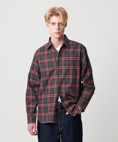 BEAUTY&YOUTH 尾州 チェック シャツ XL AURALEE 新品】 by M 尾州