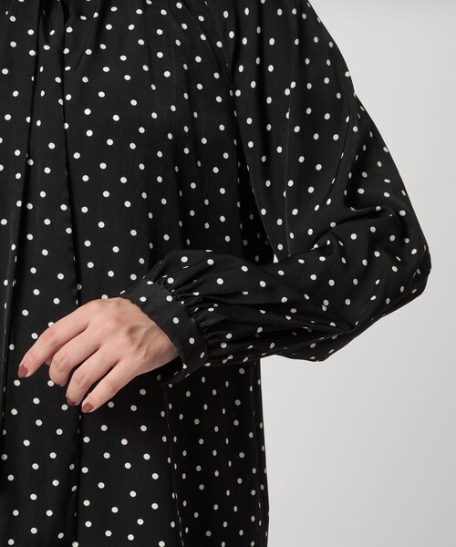 セール】2WAY ドット ボウタイ ブラウス（シャツ/ブラウス）｜green