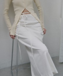 low waist ribbon tight skirt