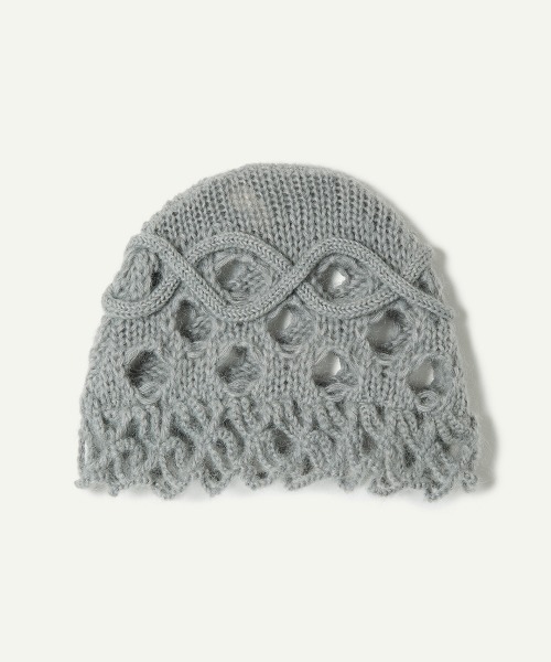 leinwande ラインヴァンド　Mix Yarn Crochet Hat セール】Mix Yarn Crochet Hat（ニットキャップ/ビーニー）｜leinwande