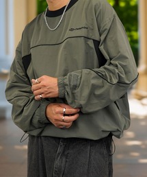 Burner（バーナー）の「【GROOVY STORE】ナイロンタスラン バルーン袖 ビッグサイズプルオーバー（その他トップス）」